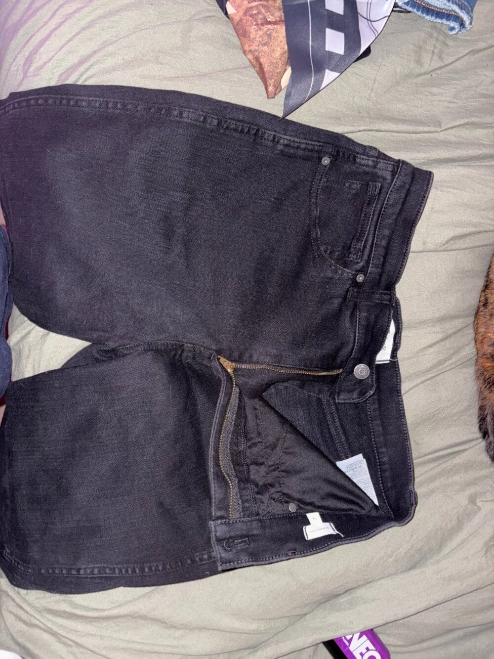 Madewell The Pencil Jean Slim Straight Black Denim Size 30